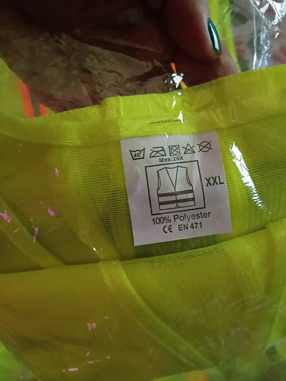 High-Visibility Safety Vest - Neon Yellow with Orange Reflective Stripes